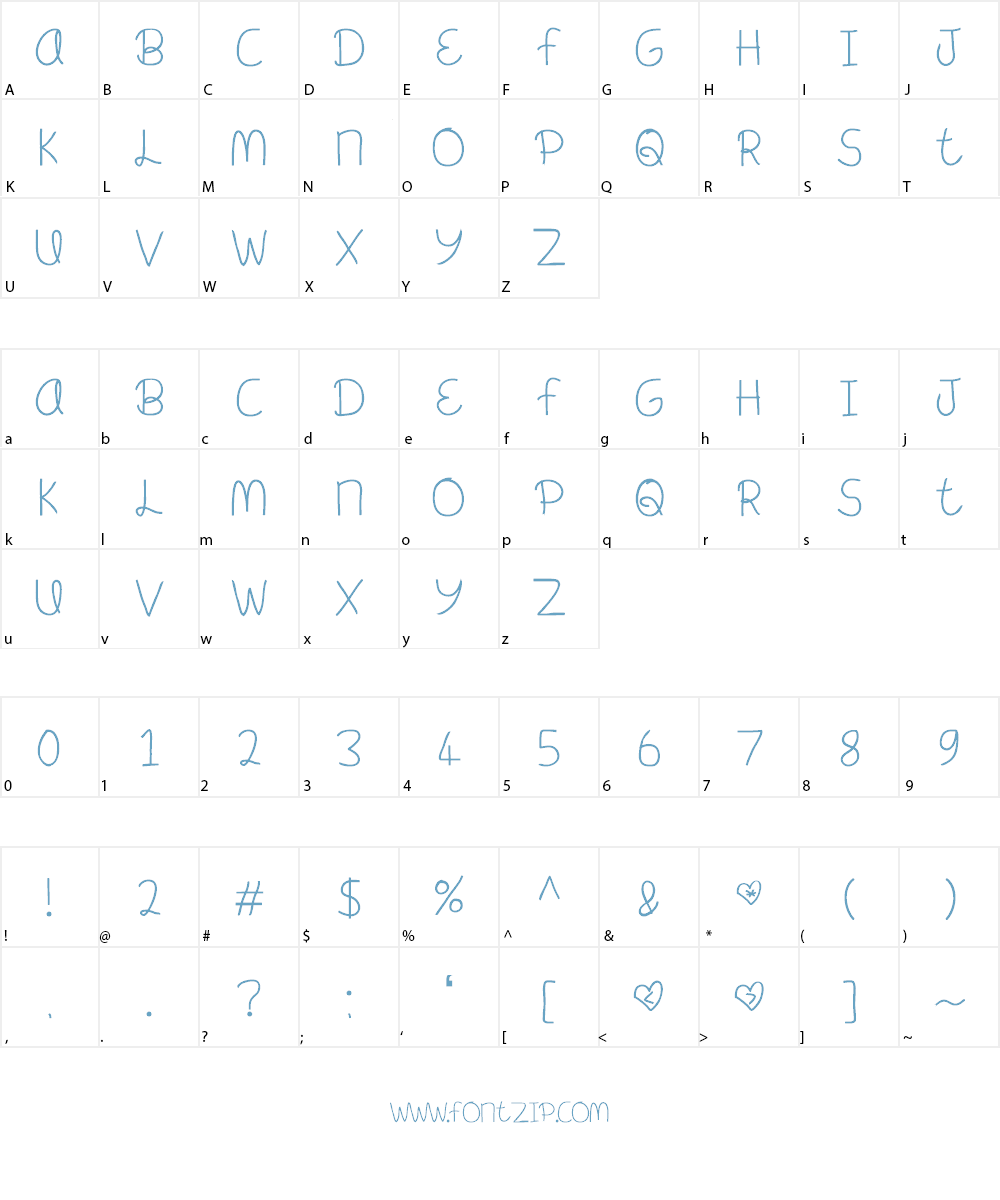 Meant To Be Font Character